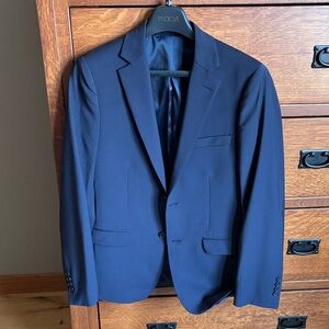 Calvin Klein Navy Two-Button Men's Suit Blazer